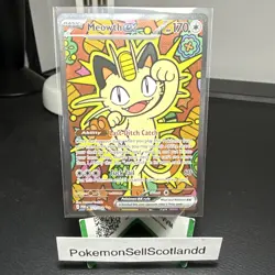 Pokemon TCG Meowth ex 121/088 SIR Mega Evolution Perfect Order NM Condition! - Image 1