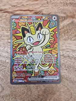 Pokemon Meowth EX SIR 121/088 Perfect Order - Image 1