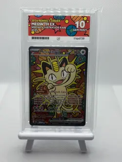 Meowth EX SIR 121/088 Perfect Order ACE GEM MINT 10 Perfect Sub Grades! - Image 1