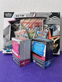 Pokemon Black Bolt and White Flare Booster Bundle & Victini Collection Box NEW - Image 3