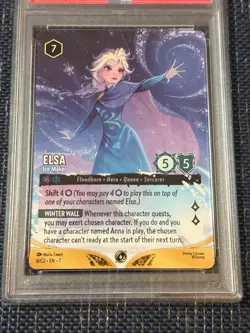2025 DISNEY LORCANA EN C2-LORCANA CHALLENGE PROMO #6 ELSA - ICE MAKER PSA 10 - Image 2