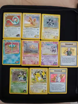 Pokemon TCG - Part Complete Sets Gym Heroes & Gym Challenge 169 Cards *SWIRL* - Image 4