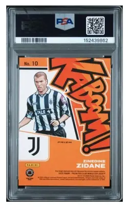 2025 Panini Prizm Club World Cup KABOOM CASE HIT PSA GRADED Zinedine ZIDANE - Image 2