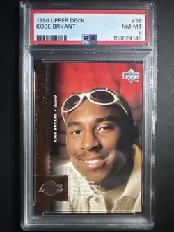 1996 Upper Deck Kobe Bryant #58 PSA-8 - Image 1