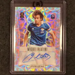 2026 Prizm FIFA World Cup MICHEL PLATINI 2012 Throwback Auto Choice #12-MP (A) - Image 1
