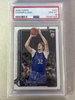 2025-26 Topps - Cooper Flagg #201 (RC) PSA 10 - Image 1