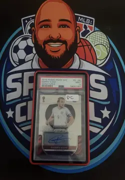 Panini Prizm World Cup Harry Kane England Signatures Auto #S-HK PSA 9 - Image 1