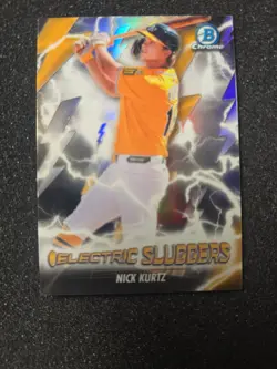 2026 Bowman NICK KURTZ Electric Sluggers Chrome #ES-22 Athletics - Image 1