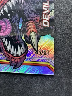 2026 Topps Marvel Chrome Devil Dinosaur Logo Refractor /61 SP 110 Logofractor - Image 2
