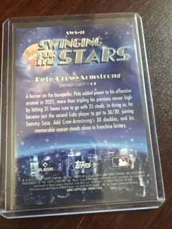2026 Topps Series 2 Pete Crow-Armstrong Big Apple Foil SWS-11 Fanatics Fest - Image 2