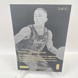 1995-96 Skybox E-XL Natural Born Thrillers Damon Stoudamire #10 Rookie RC - Image 2