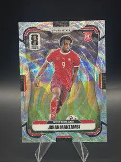 2026 Panini Prizm World Cup Wave Johan Manzambi Rookie Switzerland #419 - Image 1