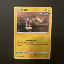 BLITZLE SWSH173 BLACK STAR PROMO HOLO Pokemon Card PACK FRESH Mint - Image 1