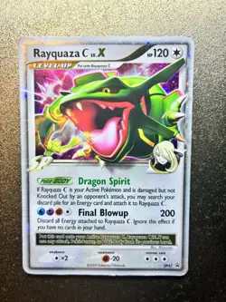 Pokemon TCG Rayquaza C LV.X DP47 Diamond & Pearl Promo Holo Level Up 2009 120HP - Image 1