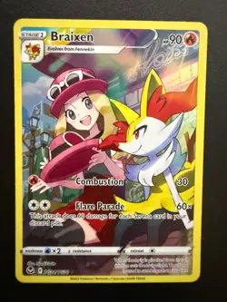 Braixen Ultra Rare SWSH12: Silver Tempest Trainer Gallery TG01/TG30 NM - Image 1