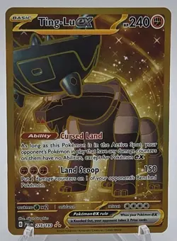 Ting-Lu ex 275/193 PAL Paldea Evolved NM Gold Hyper Rare Pokemon Card - Image 1