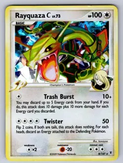 RAYQUAZA C (CRACKED ICE) 008/147 HOLO MISCELLANEOUS CARDS & PRODUCTS POKEMON LP - Image 1