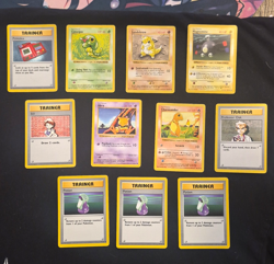 Pokemon TCG Base Set WOTC 1999 English Unlimited 11 Card Lot (Shadowless) - Image 1