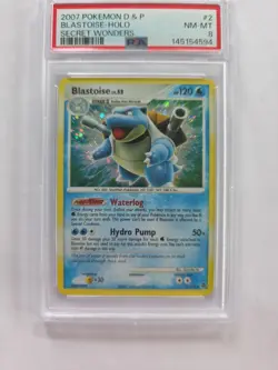 Pokemon TCG Blastoise Holo Rare Card 2/132 Secret Wonders 2007 - Image 5