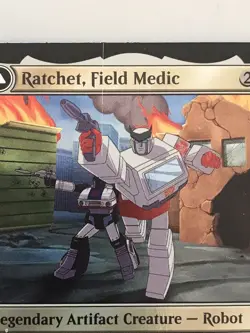 Ratchet Field Medic / Rescue Racer Foil Misprint Error MTG Magic Card Mint BOT - Image 2