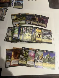 Lot of Dinosaur King DKDS Cards (French) – 50 Commons + 11 Silver - Image 1