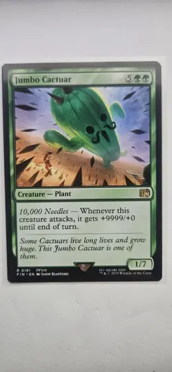 Jumbo Cactuar Final Fantasy MTG Regular Near Mint R 0191 - Image 1