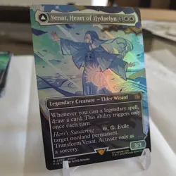Venat, Heart of Hydaelyn (Borderless) FOIL Rare Final Fantasy MTG (NM) unplayed - Image 1