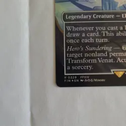 Venat, Heart of Hydaelyn (Borderless) FOIL Rare Final Fantasy MTG (NM) unplayed - Image 5