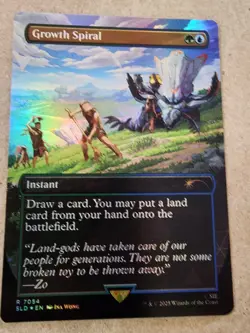 Growth Spiral - Borderless Foil - Secret Lair x Playstation- Mtg - Image 1