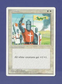 1995 Magic the Gathering - Crusades - Fourth - 4th Edition MTG Banned - Image 1