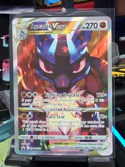 Pokemon TCG Lucario VSTAR Black Star Sealed Promo SWSH291 Holo English - Image 1