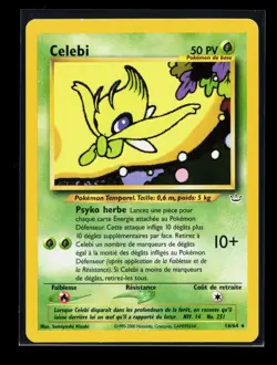 Carte Pokemon Celebi 16/64 Edition 2 Ed 2 Neo Revelation Wizards FR 2 - Image 1