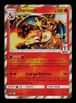 Pokemon Card Charizard KFC Promo 181/SM-P Indonesian Holo Kids Meal Foil NM 2020 - Image 1