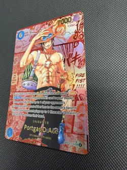 One Piece TCG OP13-119 Manga Art Red Portgas.D.Ace English - Image 3