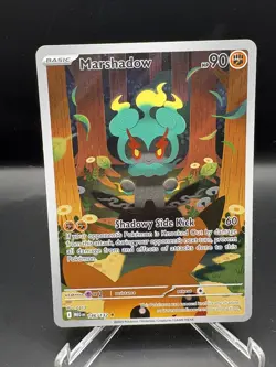 Marshadow 146/132 Me01 Mega Evolution Full Art Illustration Rare Holo Pokemon NM - Image 1