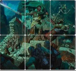 Lord of the Rings Scene Box 6 Card MTG Aragorn at Helm's Deep Full Set Sealed - Image 1