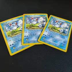 3x Pokemon Card Lot Marill 66/111 Neo Genesis - Image 1
