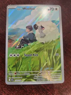 Wooloo Full Art Jorney Together Pokemon Card WOTC NM - Image 1