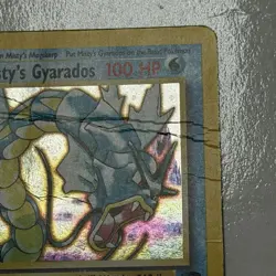 Pokemon Card Misty's Gyarados 13/132 Gym Challenge Holo Rare HP DAMAGED 2000 - Image 3