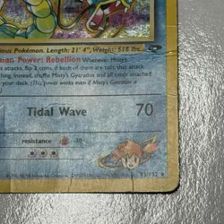 Pokemon Card Misty's Gyarados 13/132 Gym Challenge Holo Rare HP DAMAGED 2000 - Image 4