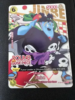 Jinbe ST29-005 (ENGLISH) - One Piece x Round 1 Exclusive Promo Card NM - Image 1
