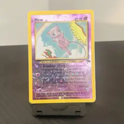 Pokemon Mew Southern Islands Reverse Holo Promo Card 01/18 English - DMG - Image 1