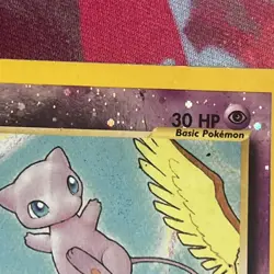Pokemon Mew Southern Islands Reverse Holo Promo Card 01/18 English - DMG - Image 3