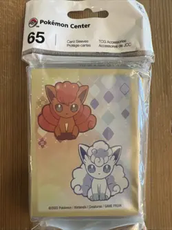 Pokemon Center - Pokemon TCG Vulpix Seasons Alolan Card Sleeves (65) SEALED - Image 1