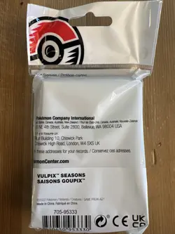 Pokemon Center - Pokemon TCG Vulpix Seasons Alolan Card Sleeves (65) SEALED - Image 2
