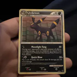 Umbreon - 10/90 - Pokemon Undaunted Non- Holo Card Vintage Lp - Image 1