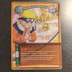 Naruto Collectible Card Game Harem Jutsu Jutsu Naruto Uzumaki us002 (2002) - Image 1