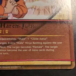 Naruto Collectible Card Game Harem Jutsu Jutsu Naruto Uzumaki us002 (2002) - Image 5