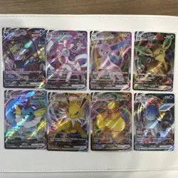 Pokemon TCG Chinese VMAX Climax 8-Card Eeveelution VMAX Holo Lot Umbreon - Image 1
