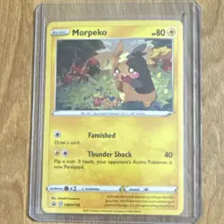 Pokemon Morpeko SWSH116 Sword & Shield Promo Holo Basic Card 80 HP Thunder Shock - Image 1
